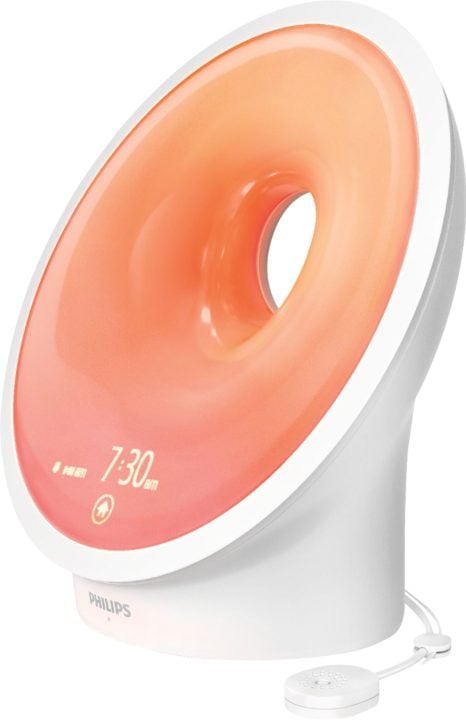 Philips – SmartSleep Connected Sleep and Wake-Up Light Therapy Lamp – White
